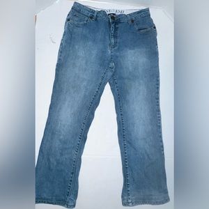 Lands’ End Original Fit Modern Waist Boot Leg jeans size 10P petite EUC